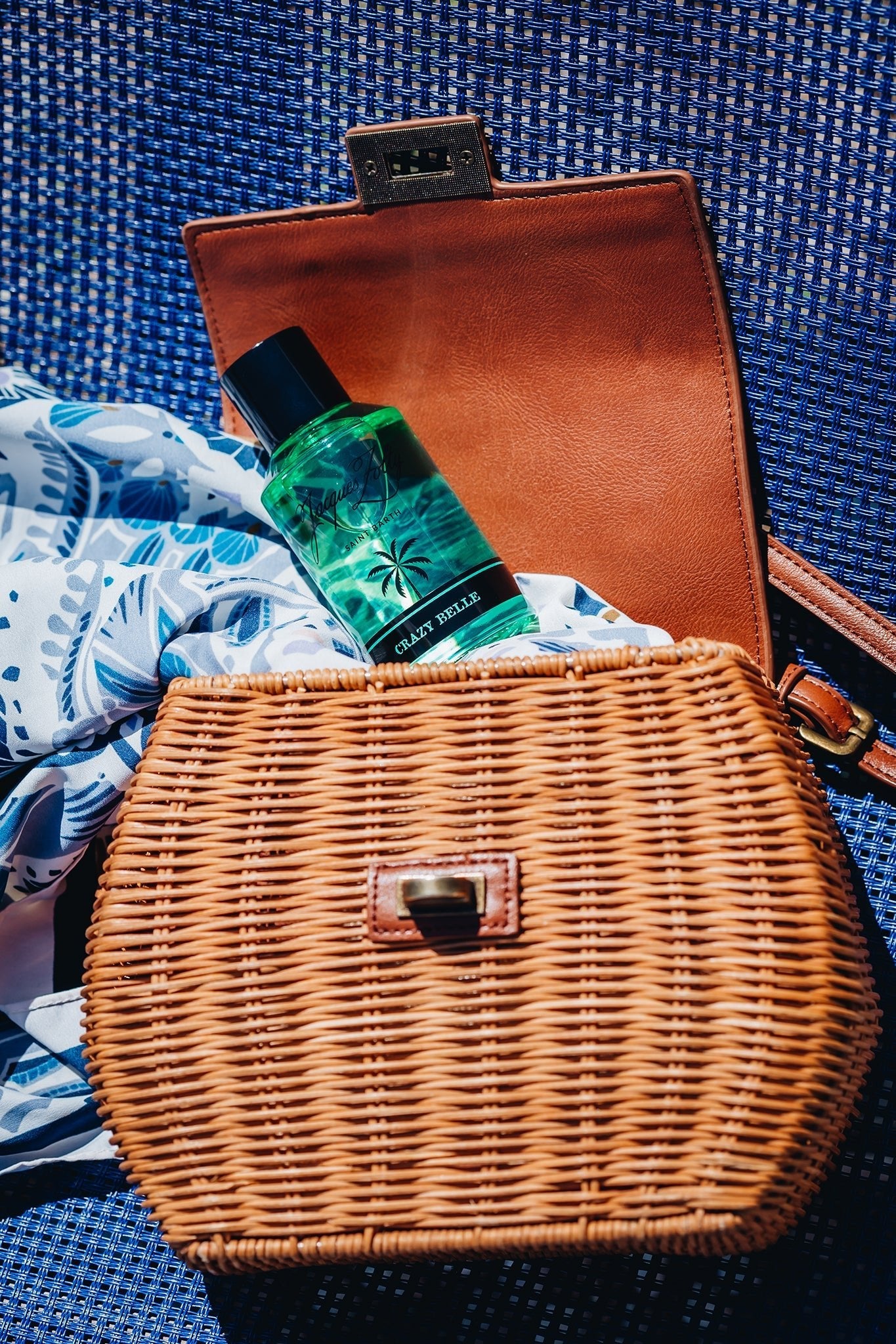 Crazy Belle green fragrance bottle